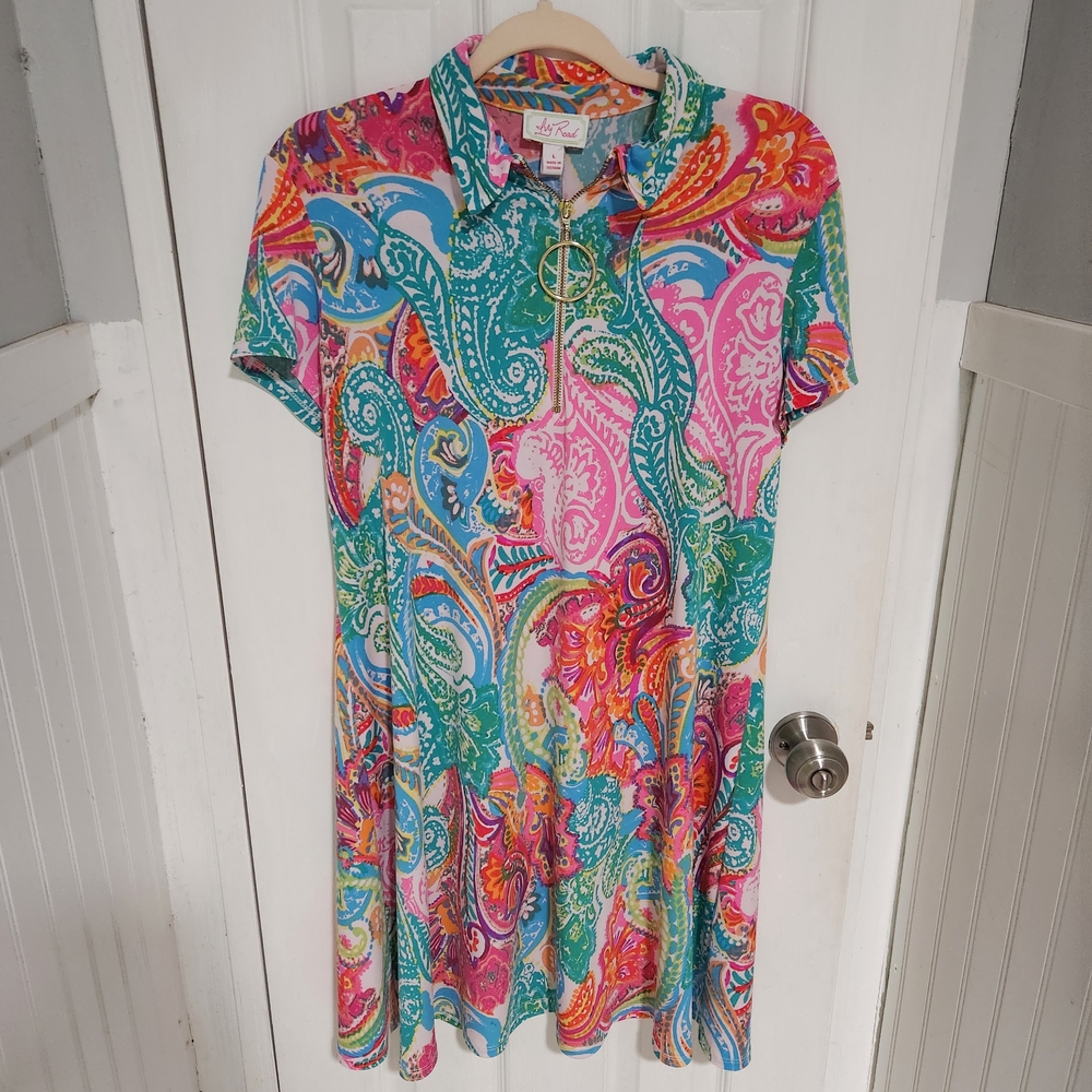 Colorful Paisley Mini Dress